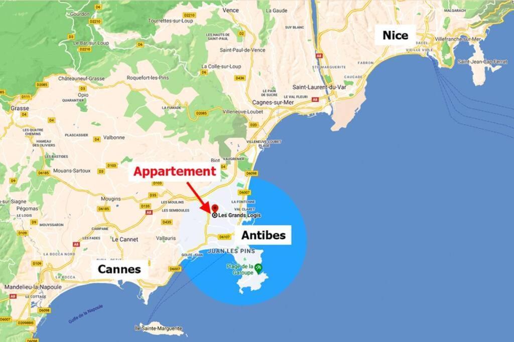 Casalionelantibes Appartement de 70m2 avec jardins et parking Extérieur photo